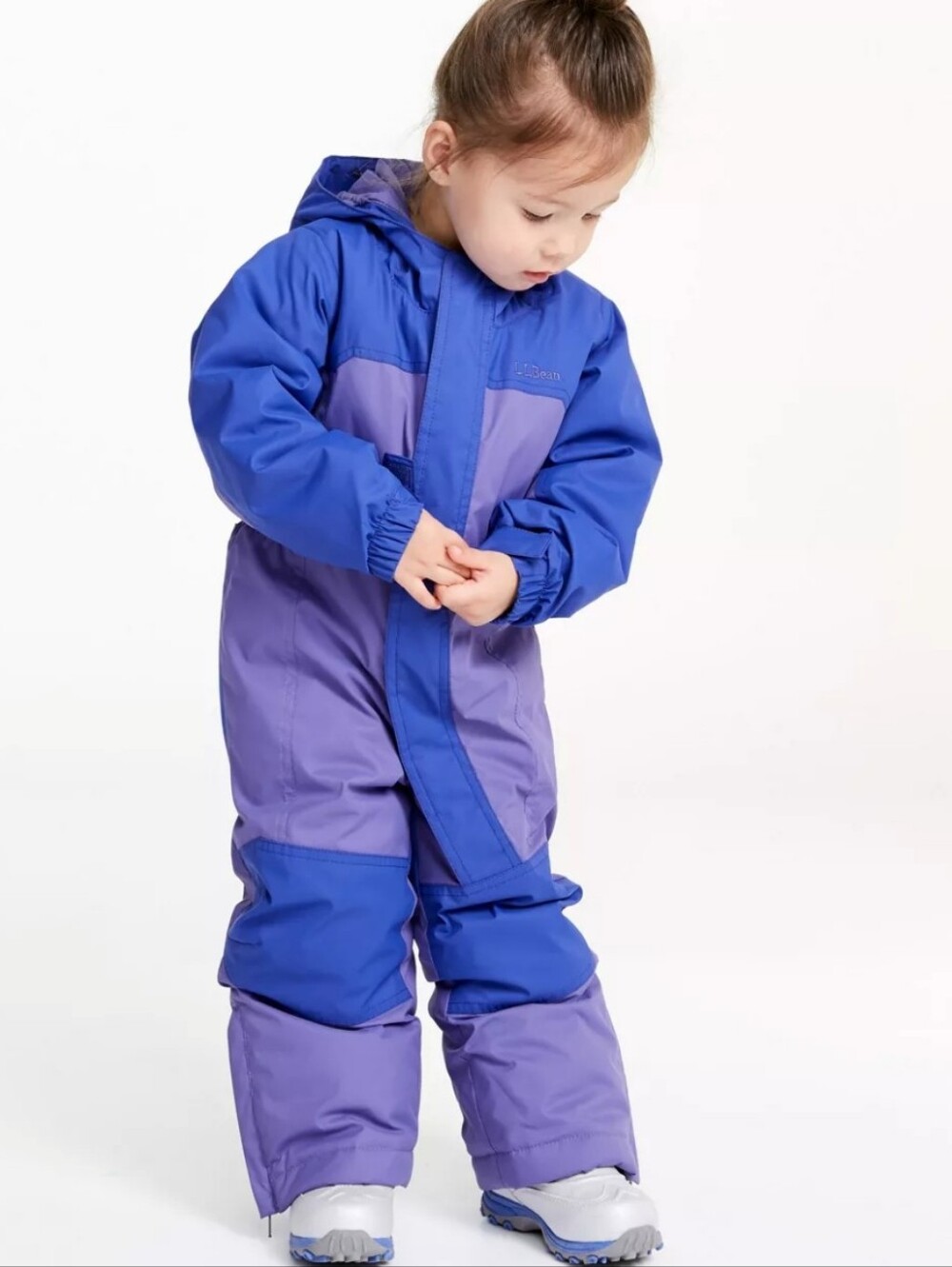 NWT L.L. Bean 3M Thinsulate Blue & Purple Kids Cold Buster Snowsuit